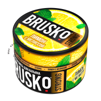 Бестабачная смесь Brusko Strong - Лимон с мелиссой
