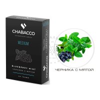 Бестабачная смесь Chabacco Medium - Blueberry Mint (Черника с мятой)