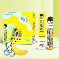 Эл. сигарета Breze Stiik Mega - Banana ice (Ледяной банан)