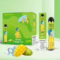 Эл. сигарета Breze Stiik Mega - Green Mango ice (Ледяное манго)