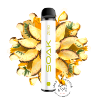 Одноразовая эл. сигарета SOAK X ZERO - Ананасовый сироп (Pineapple Syrup)