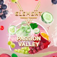 Табак Element "5 Элемент" - Passion Valley (Огуречный лимонад, маракуйя, смородина, виноград)
