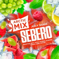 Табак Sebero Arctic Mix - Juicy Shake (Виноград-Мята-Арбуз-Малина-Базилик-Лимон-Лайм-Арктик)