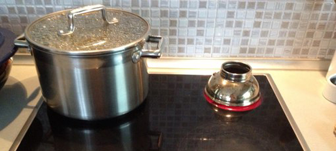 как разогреть угли на индукционной плите